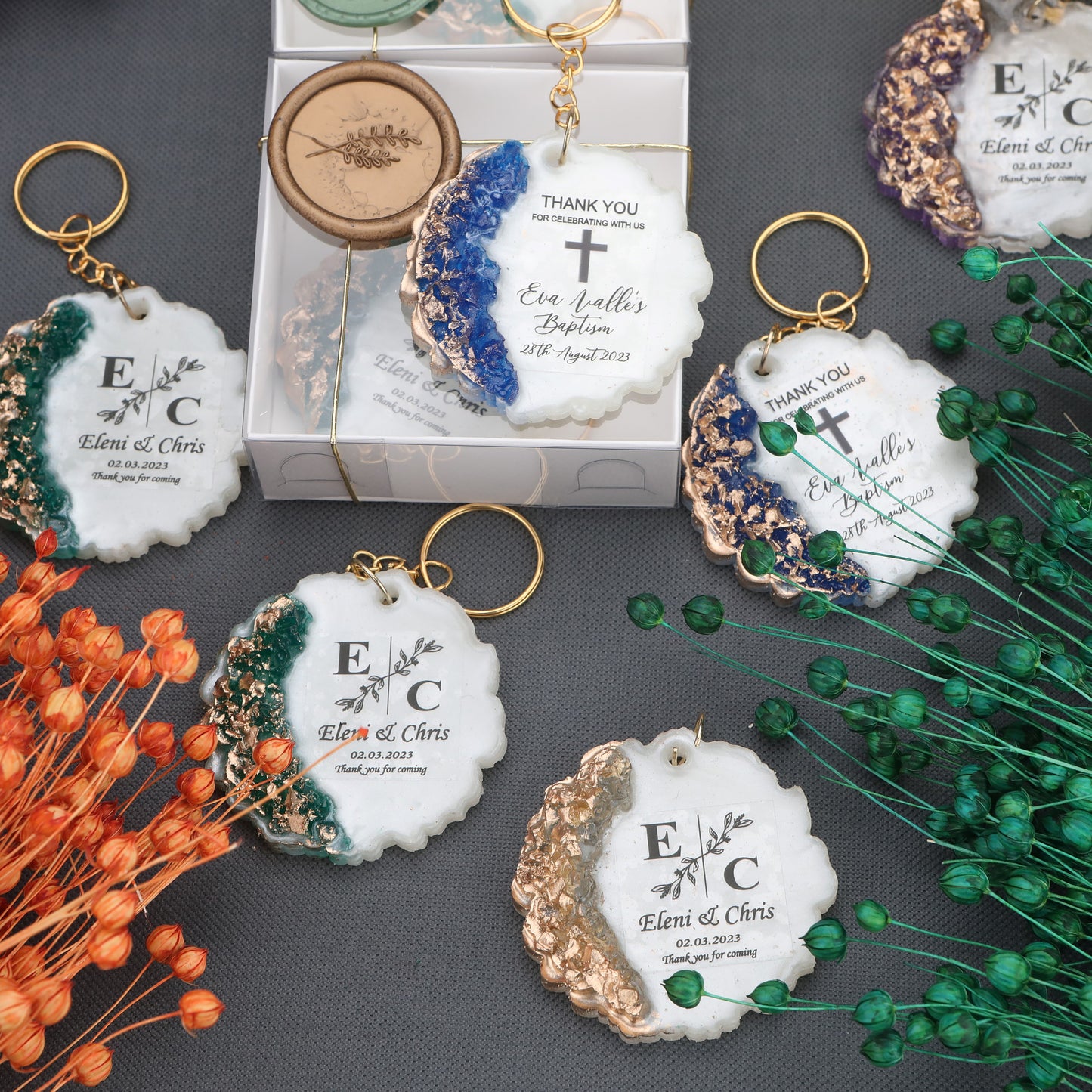 Baptism Favors For Guest,Personalized Christening Gift,Baptism Favors For Boy & Girl,Resin Fridge Epoxy Magnet,Custom First Communion