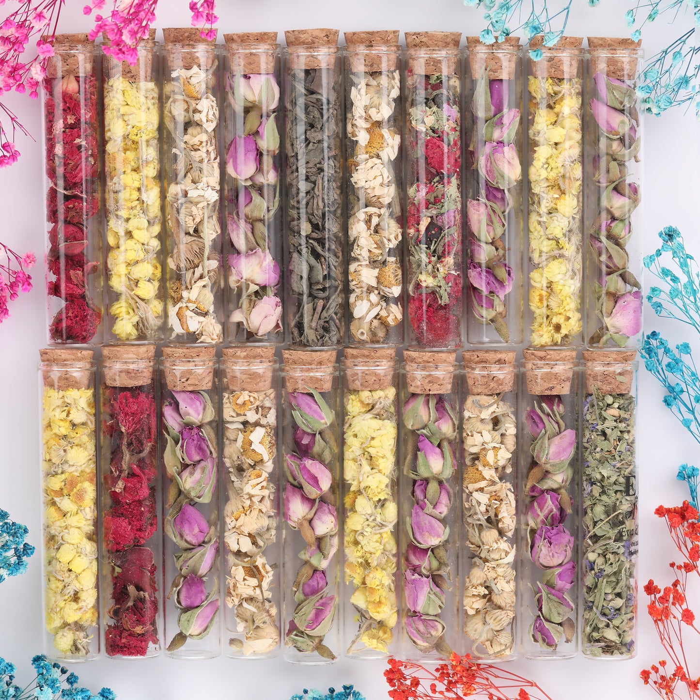 Personalized Tea Tube Favors – Loose Leaf Tea in Glass Tube – Custom Wedding, Baby Shower & Party Gifts