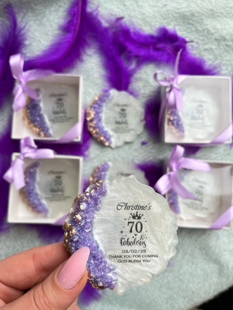Personalized Adult Birthday Party Favors, 15th, 16 th, 40th, 50th, 60th, 70th, 80th, 90th, 100th Birthday Party Favor, Custom Birthday Magnet, Anniversary Favors