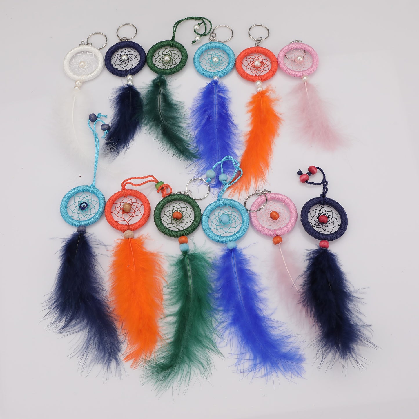 Keychain Mini Dreamcatcher Favors, Unique Gift, Boho Baby Shower Favors, Bohemian Wedding Favors for Guest, Engagement Party Favor, Bridal Shower Favors