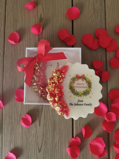 Christmas Church Favor, Bible Verse Epoxy Magnet, Christian Christmas Gift, Religious Holiday Favor, Faith-Based Gift, Epoxy Resin Christmas Magnet