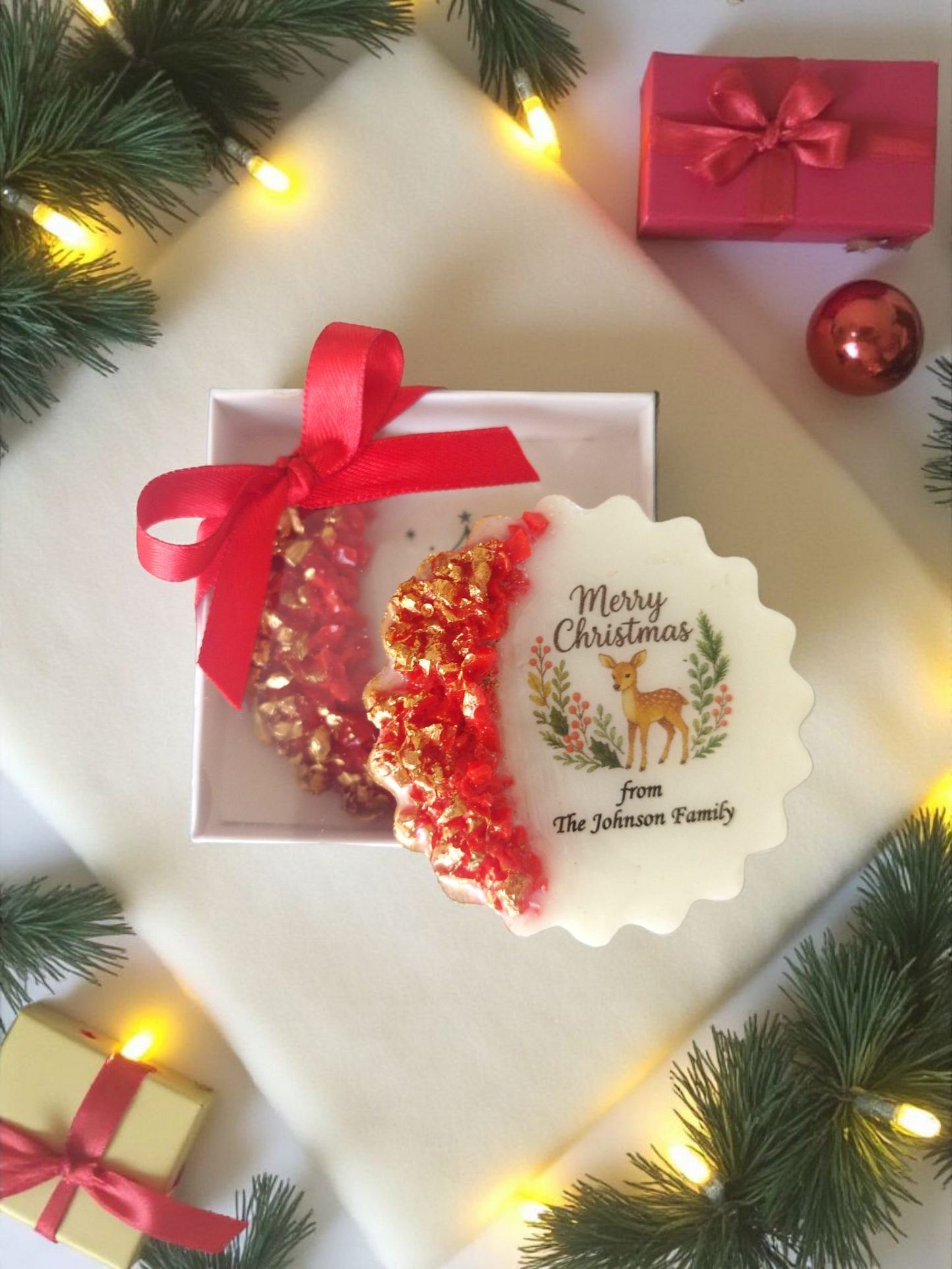 Christmas Church Favor, Bible Verse Epoxy Magnet, Christian Christmas Gift, Religious Holiday Favor, Faith-Based Gift, Epoxy Resin Christmas Magnet