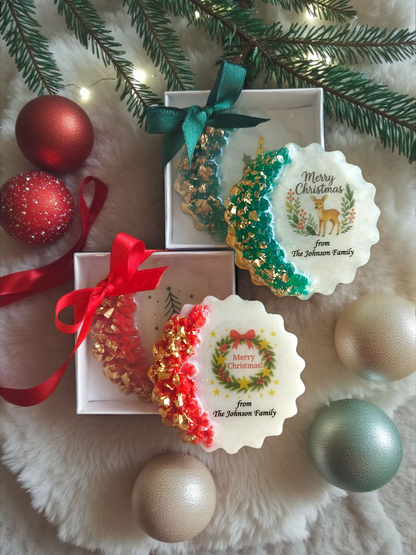 Christmas Church Favor, Bible Verse Epoxy Magnet, Christian Christmas Gift, Religious Holiday Favor, Faith-Based Gift, Epoxy Resin Christmas Magnet