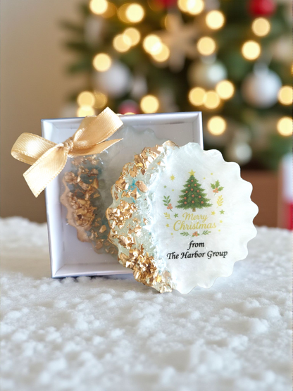 Christmas Church Favor, Bible Verse Epoxy Magnet, Christian Christmas Gift, Religious Holiday Favor, Faith-Based Gift, Epoxy Resin Christmas Magnet