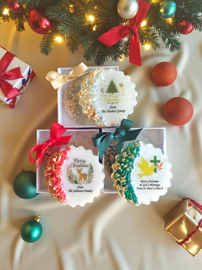 Christmas Church Favor, Bible Verse Epoxy Magnet, Christian Christmas Gift, Religious Holiday Favor, Faith-Based Gift, Epoxy Resin Christmas Magnet