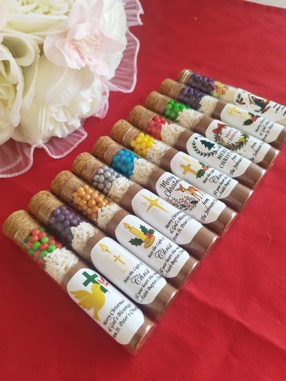 Christmas Hot Chocolate Tube Favors – Personalized Holiday Cocoa Gift for Family, Office, or Church Events