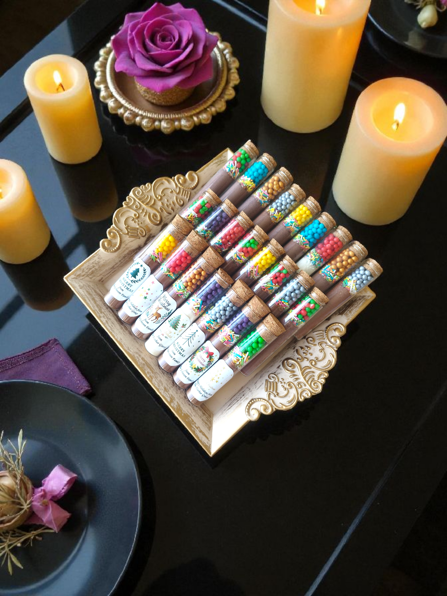 Christmas Church Hot Chocolate Favor, Bible Verse Hot Chocolate Tube, Christian Christmas Gift, Religious Holiday Favor, Faith-Based Gift, Hot Cocoa Tube Favors