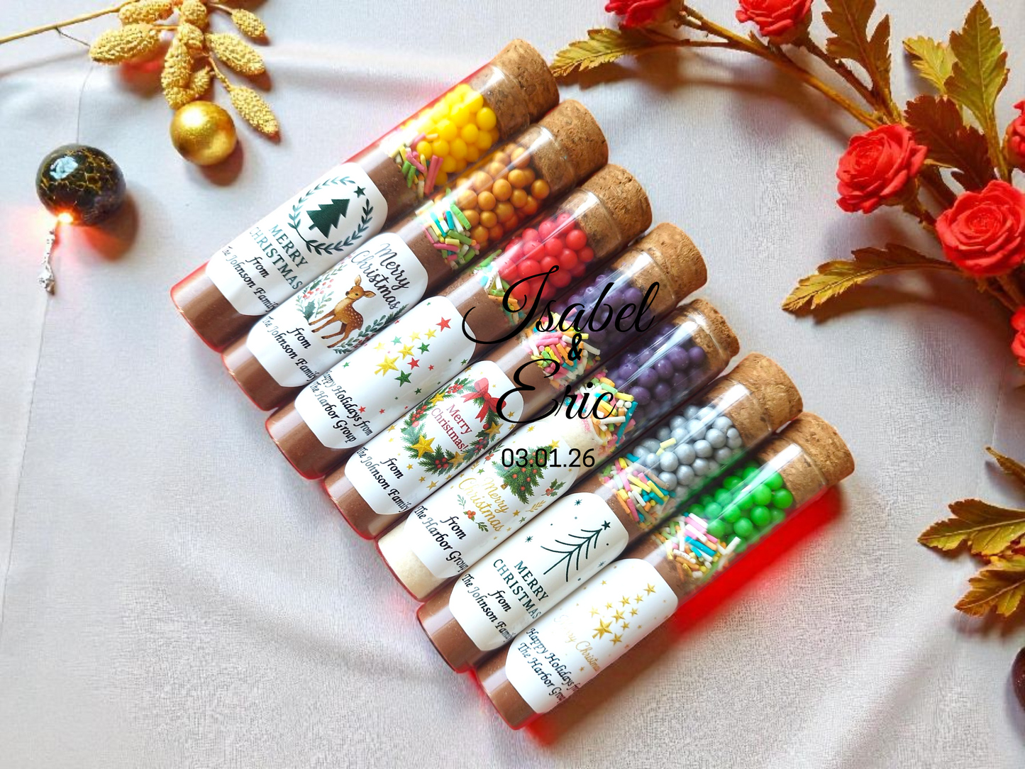 Christmas Church Hot Chocolate Favor, Bible Verse Hot Chocolate Tube, Christian Christmas Gift, Religious Holiday Favor, Faith-Based Gift, Hot Cocoa Tube Favors