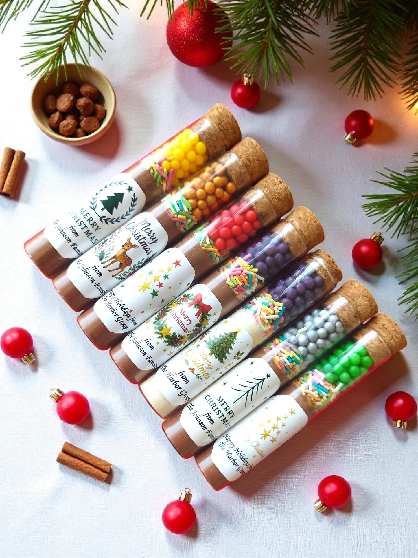 Christmas Church Hot Chocolate Favor, Bible Verse Hot Chocolate Tube, Christian Christmas Gift, Religious Holiday Favor, Faith-Based Gift, Hot Cocoa Tube Favors