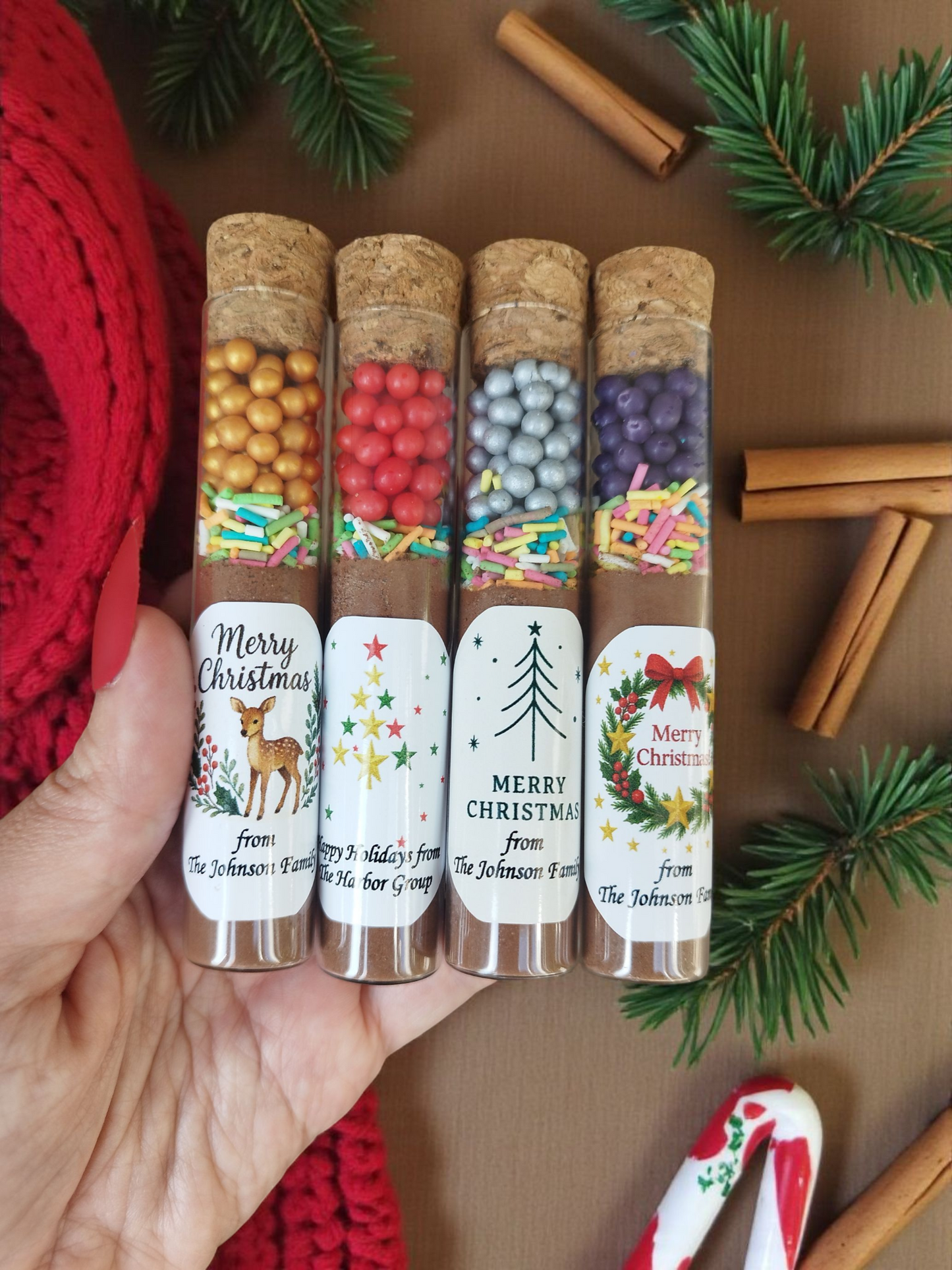 Christmas Church Hot Chocolate Favor, Bible Verse Hot Chocolate Tube, Christian Christmas Gift, Religious Holiday Favor, Faith-Based Gift, Hot Cocoa Tube Favors