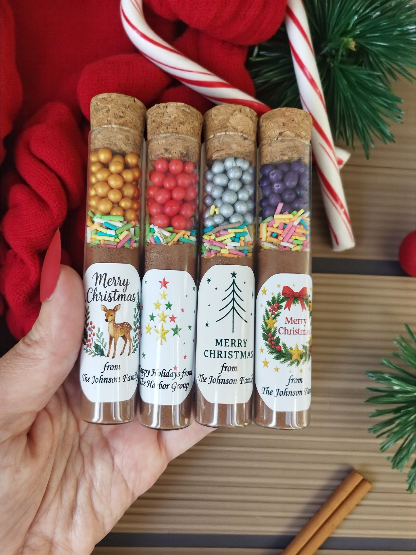 Christmas Church Hot Chocolate Favor, Bible Verse Hot Chocolate Tube, Christian Christmas Gift, Religious Holiday Favor, Faith-Based Gift, Hot Cocoa Tube Favors