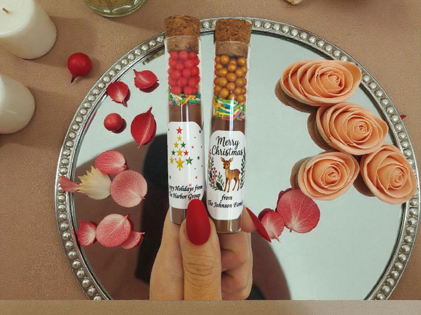 Christmas Church Hot Chocolate Favor, Bible Verse Hot Chocolate Tube, Christian Christmas Gift, Religious Holiday Favor, Faith-Based Gift, Hot Cocoa Tube Favors