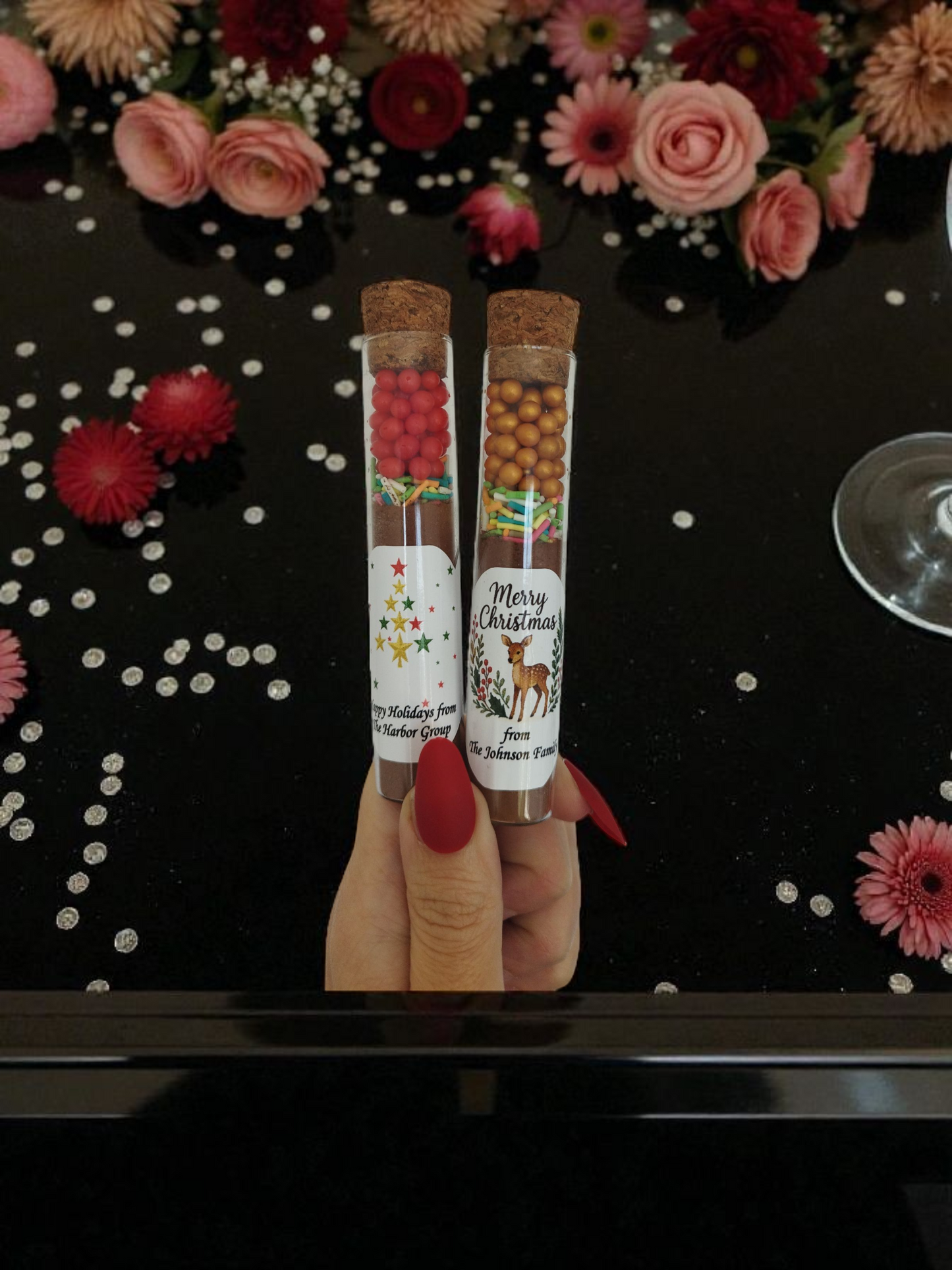 Christmas Church Hot Chocolate Favor, Bible Verse Hot Chocolate Tube, Christian Christmas Gift, Religious Holiday Favor, Faith-Based Gift, Hot Cocoa Tube Favors