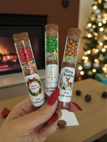 Christmas Church Hot Chocolate Favor, Bible Verse Hot Chocolate Tube, Christian Christmas Gift, Religious Holiday Favor, Faith-Based Gift, Hot Cocoa Tube Favors
