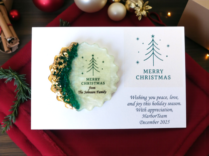 Christian Christmas Favor | Bible Verse Epoxy Magnet | Church Christmas Gift | Faith-Based Holiday Keepsake | Religious Holiday Favor