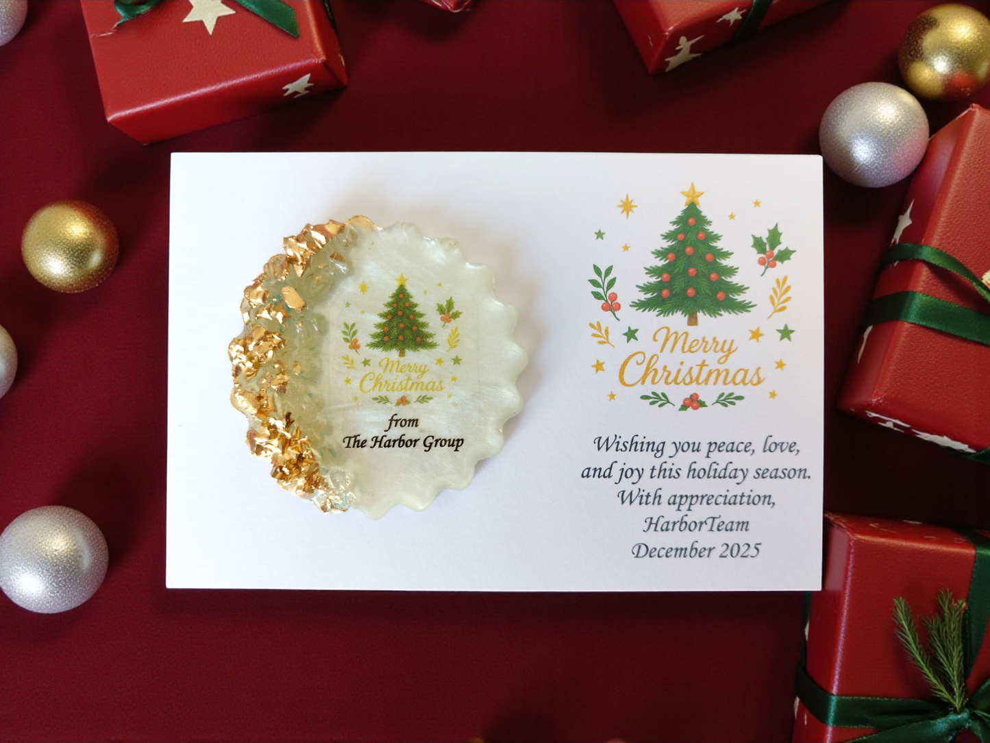 Christian Christmas Favor | Bible Verse Epoxy Magnet | Church Christmas Gift | Faith-Based Holiday Keepsake | Religious Holiday Favor